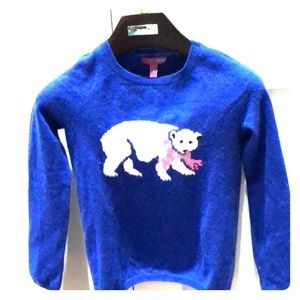 Aqua cashmere girls sweater